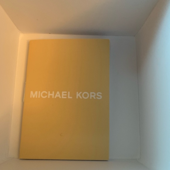 MK Gold Tone Heritage Monogram Disk Crystals NIB - Picture 3 of 10